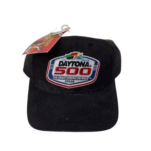 Daytona 500 Hat 51st 2009 Winners Circle Strapback Black NASCAR Racing Mens OS - Picture 1 of 7